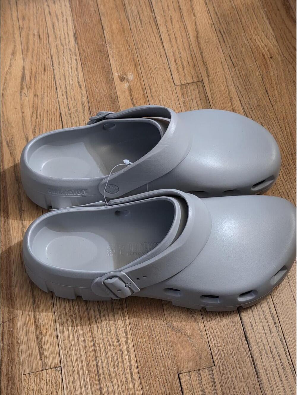 Mens Birkenstock Birki Flow Casual Sandal Close Toe Shoes Gray - Size 9 - Picture 4 of 4